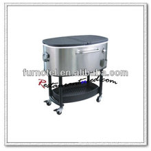 P253 80L Oval Outdoor Cooler Cart